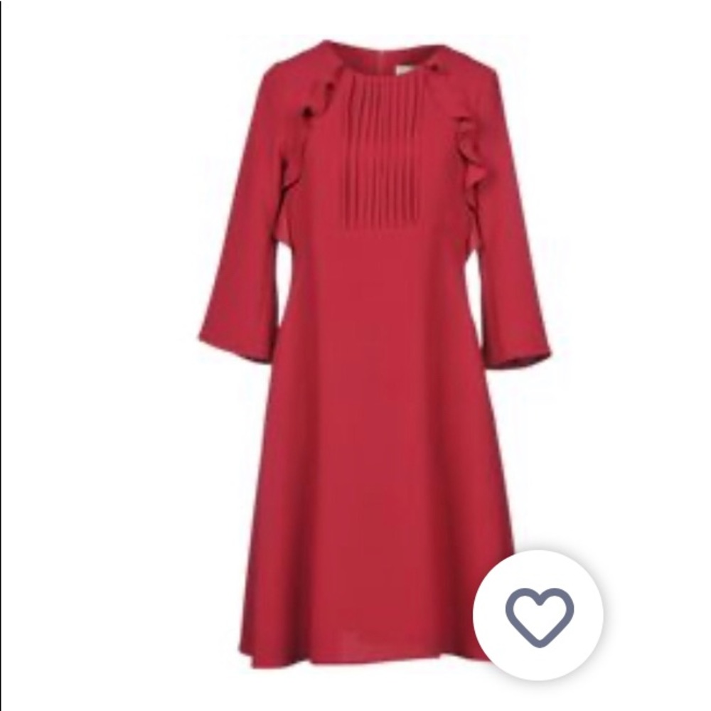 Knee length bright pink 3/4 sleeve dress BNWT sz 4